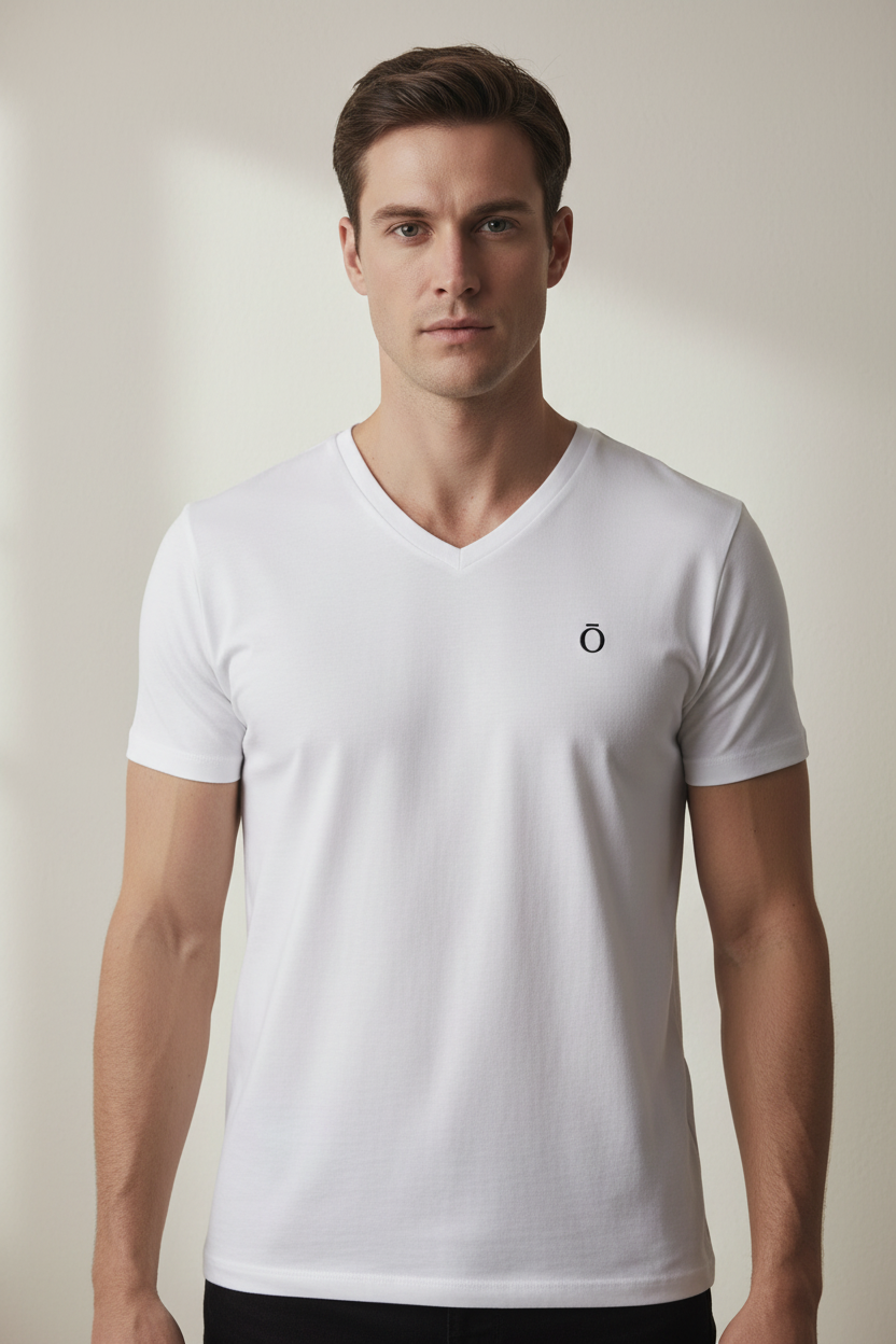 T-shirt col V - Homme