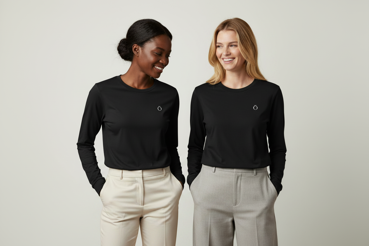 T-shirt duo fond clair